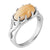 Black Hills Gold Sterling Silver Elk Ivory Ladies Ring