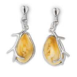 Black Hills Gold Elk Ivory Wind River Earrings