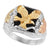 Black Hills Gold Men Sterling Silver Onyx Eagle Ring