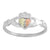 Black Hills Gold Silver Claddagh Crown Ring