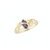 Black Hills Gold Silver Birthstone Ring