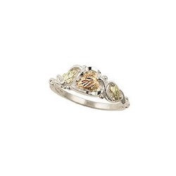 Black Hills Gold Silver Mystic Fire Ring (2MRLLR127-471) - Jewelry