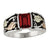 Black Hills Gold Silver Mens Birthstone Ring