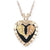 Black Hills Gold Or Sterling Silver Onyx Heart Necklace