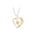 Black Hills Gold Silver Heart Necklace