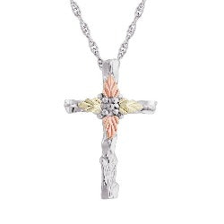 Black Hills Gold Cross Necklace