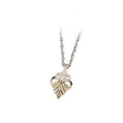 Black Hills Gold or Sterling Silver Heart Necklace