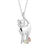 Black Hills Gold Silver Cat Necklace