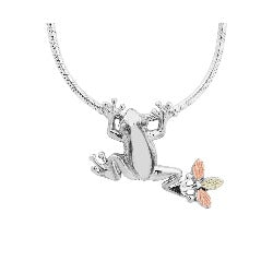 Black Hills Gold Frog Necklace