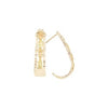 Black Hills Gold Silver Hoop Earrings (MR3359)