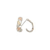 Black Hills Gold Silver Hoop Earrings (MR3763)