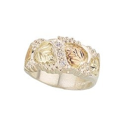 Black Hills Gold Sterling Silver Men&#39;s / Ladies CZ Band