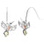 Black Hills Gold or Sterling Silver Hummingbird Shepard Hook Earrings