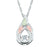 Black Hills Gold Silver Glimmer Diamond Tear Drop Necklace