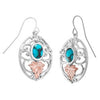 Black Hills Silver Dangle Turquoise Earrings (2MRLER3807TQ)