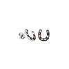 Black Hills Gold Silver Horseshoe Earrings (MRLPE849 / MRLER846P / MRLPN846)