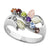 Silver Birthstone Rings