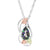 Black Hills Gold Silver Mystic Fire Topaz Necklace