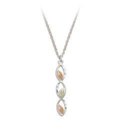 Black Hills Gold Sterling Silver Necklace (MRLPE336)