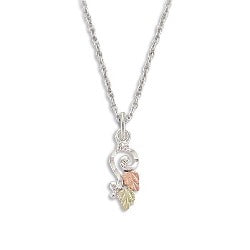 Black Hills Gold or Sterling Silver Leaf Necklace (GLNE3697 / MRLNE3697)