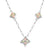 Black Hills Gold Silver Leaf Diamond Shaped Necklace