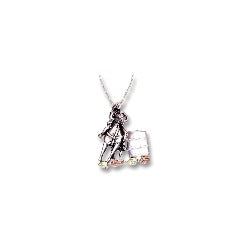 Silver Barrel Racer Necklace