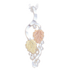 Black Hills Gold Silver Leaf Necklace (MRLPE629)