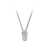 Black Hills Gold Silver Flip Flop Necklace (2MRLPE836)