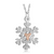 Black Hills Gold Sterling Silver SnowFlake Necklace