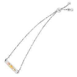 Silver Bolo Leaf Bracelet