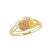 Black Hills Gold Diamond Rose Ring