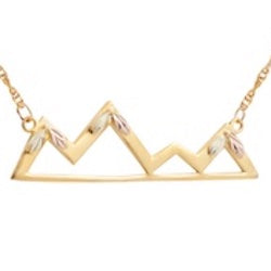 Black Hills Gold Mountain Range Necklace