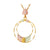 Gold Double Eternity Circle Necklace