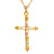 Black Hills Gold Silver Cross Necklace