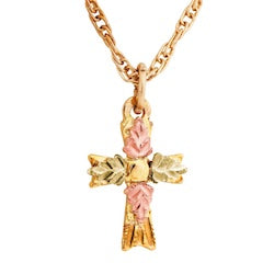 Black Hills Gold Cross Necklace