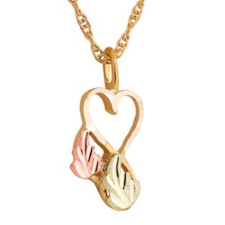 Black Hills Gold Heart Necklace (2G2173)
