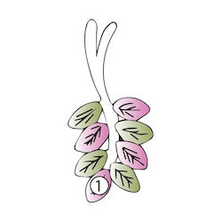 Black Hills Gold Birthstone Leaf Necklace - 1 to 6 stones