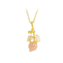 Black Hills Gold Leaf Necklace