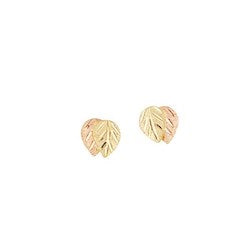 Black Hills Gold Leaf Earrings