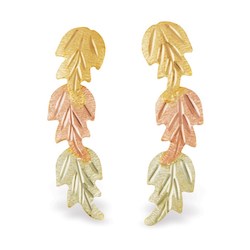 Black Hills Gold Leaf Earrings (G3138)