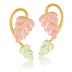 Black Hills Gold Leaf Earrings (2G3168)