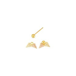Black Hills Gold Leaf Earrings Jacket ** ONLY** (G3202J)