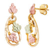 Black Hills Gold Leaf Earrings (G323LD)