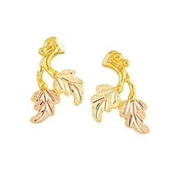 Black Hills Gold Leaf Earrings (G3258)
