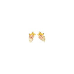 Black Hills Gold Rose Earrings