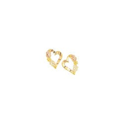 Black Hills Gold Heart Earrings