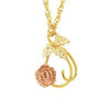 Black Hills Gold Rose Necklace (G2184)