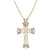 Black Hills Gold Diamond or Sterling Silver CZ Cross Necklace