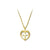 Black Hills Gold Heart with Cross Necklace