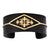 Black Hills Gold Black Powder Gold Trimmed Cuff Bracelet